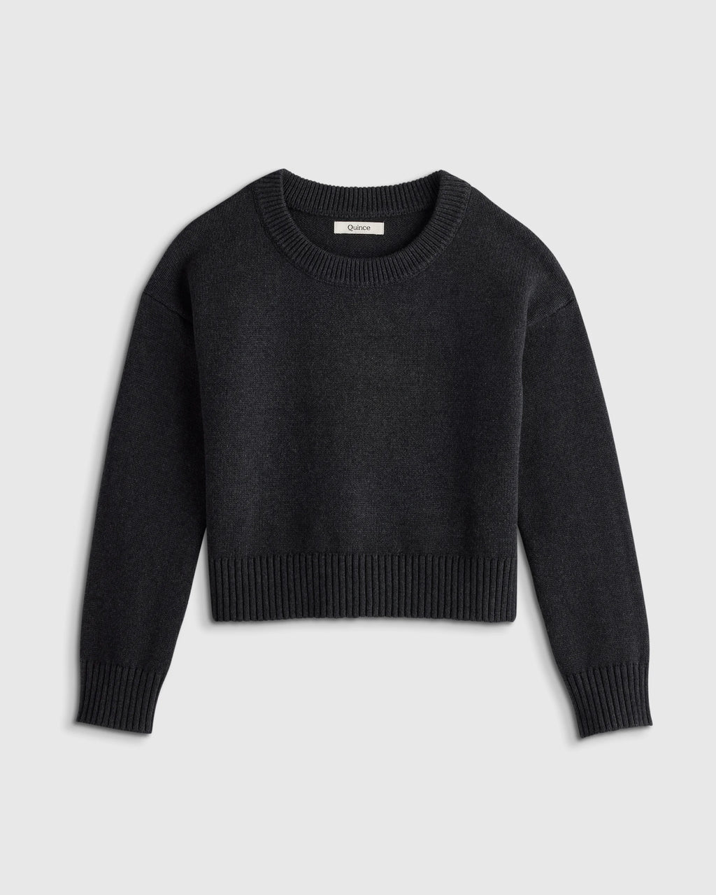 100% Organic Cotton Crewneck Sweater - 6 / Navy/White