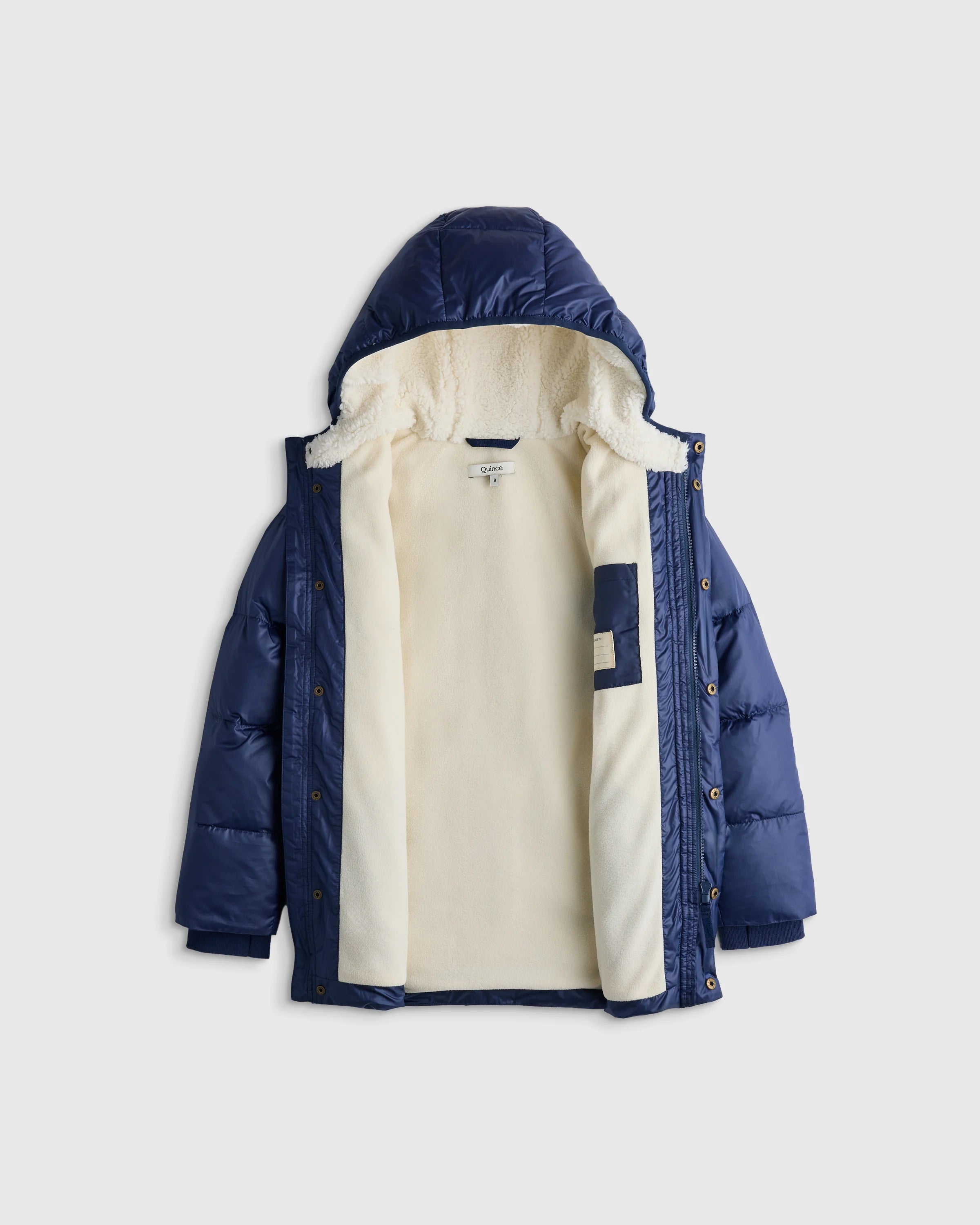 Heavyweight Down Puffer Coat - 6 / Navy Secondary image