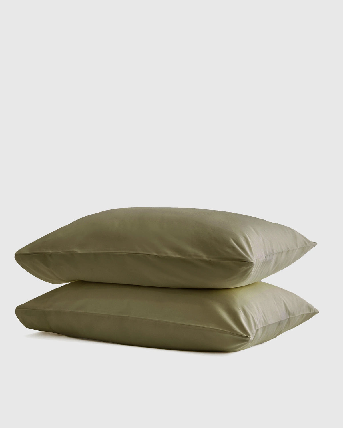 Luxury Organic Sateen Pillowcase Set - Standard / Aloe Main image