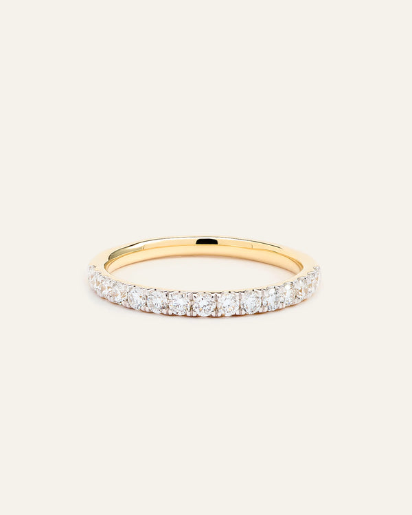 Lab Grown Diamond Pave Band - 4 / Yellow Gold
