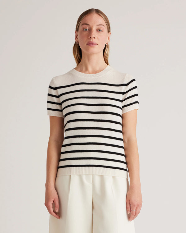 Mongolian Cashmere Tee - XS / Pale Custard Yellow