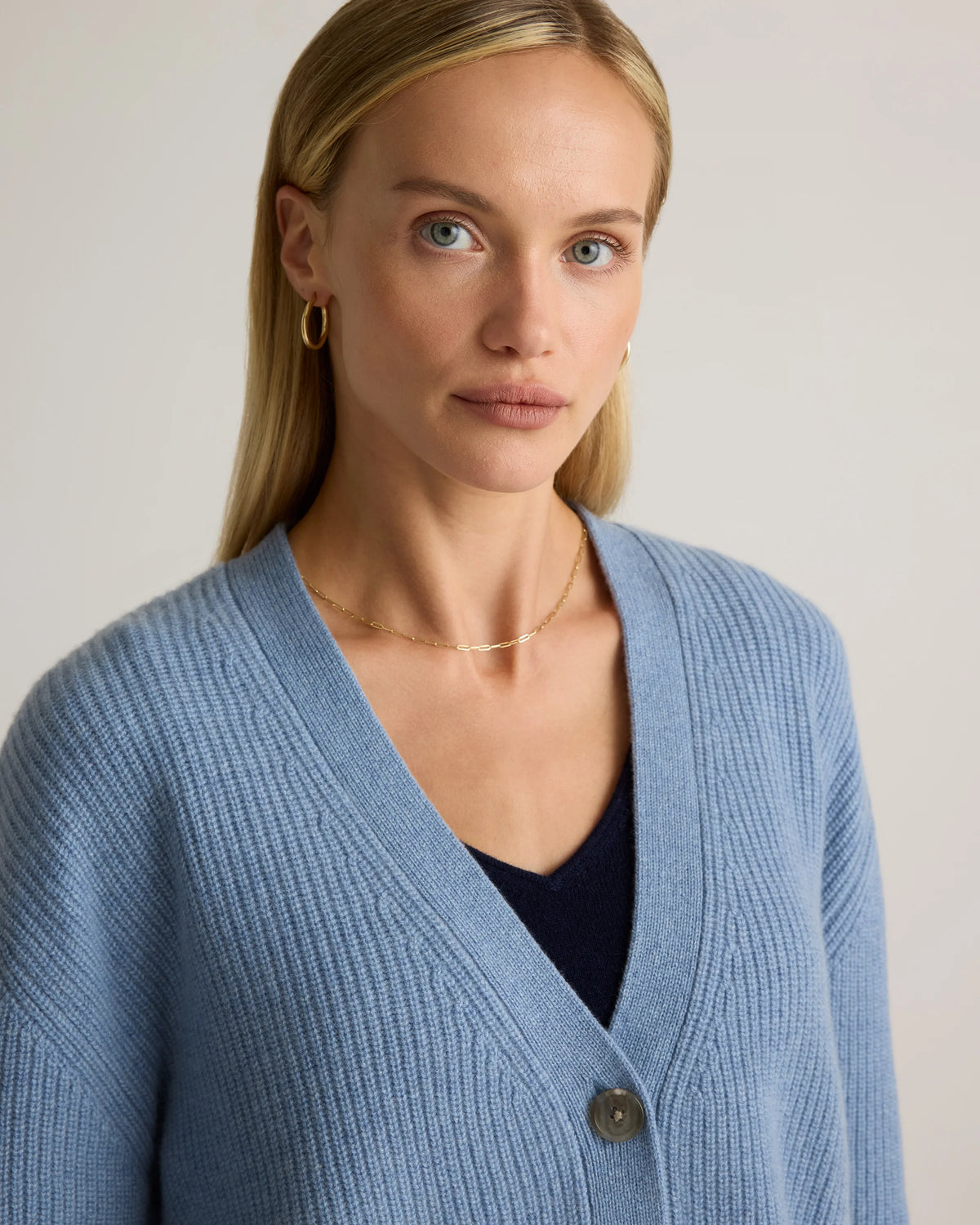 Mongolian Cashmere Oversized Boyfriend Cardigan Sweater - XS / Brown