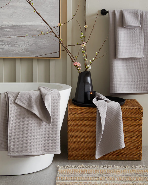 Turkish Waffle Terry Bath Sheet Bundle - One Size / White