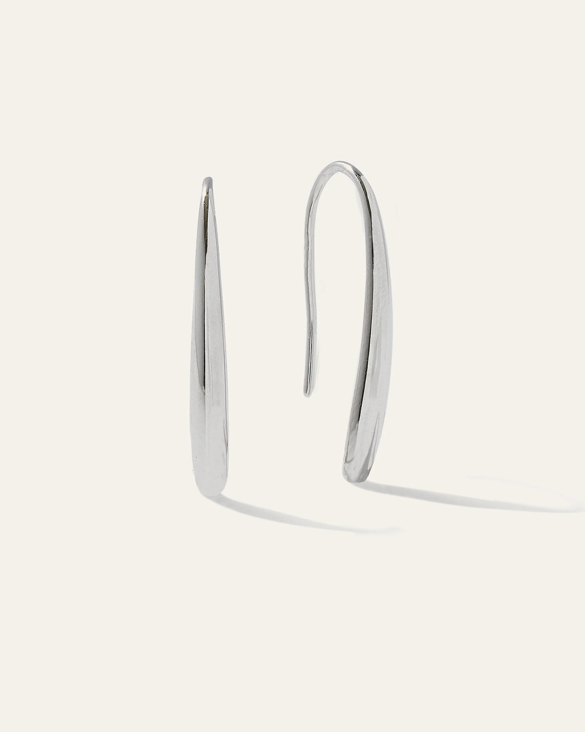 Threader Drop Earrings - One Size / Sterling Silver Main image