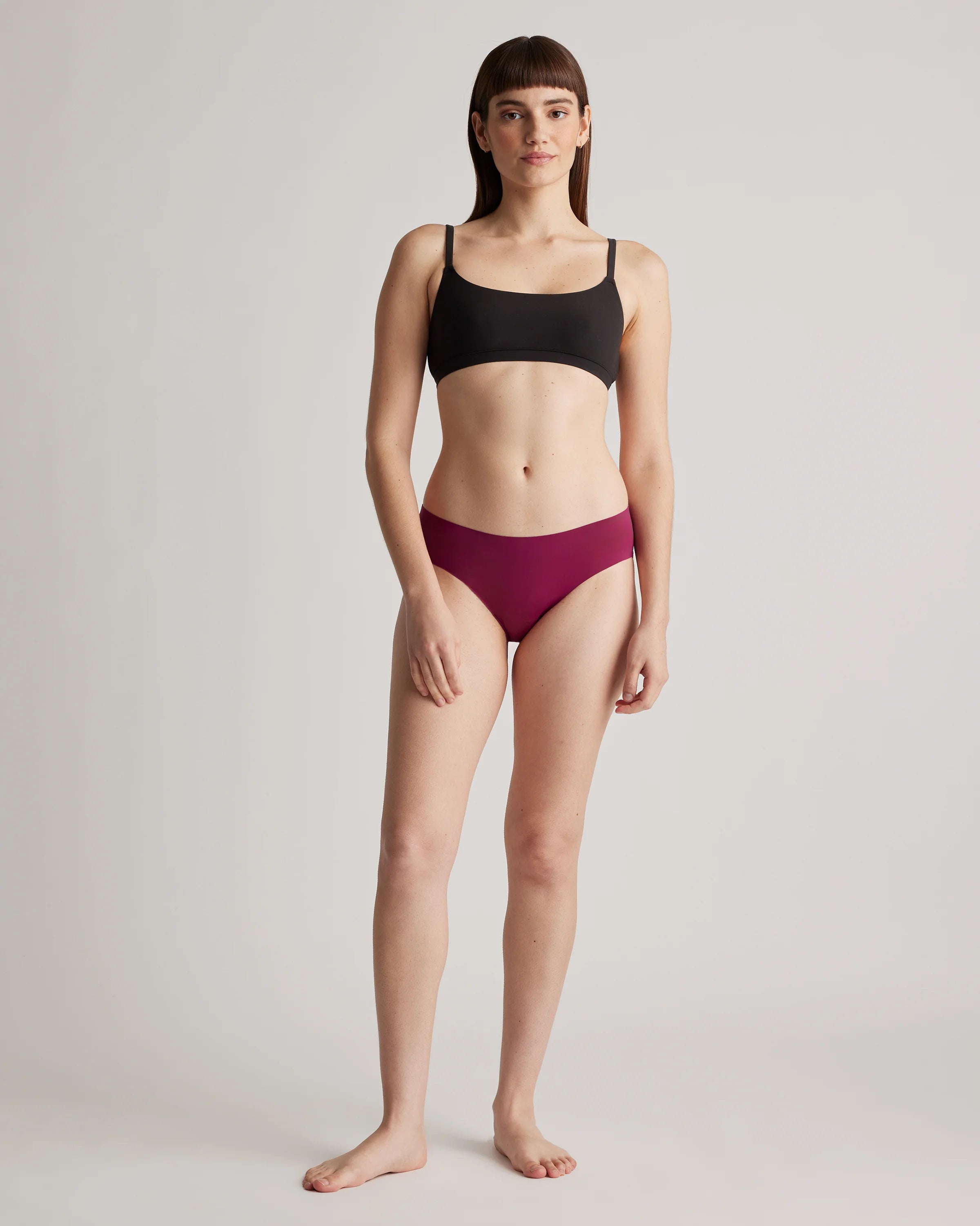 Invisible Bonded Bikini (6-Pack) - XS / Plum Secondary image