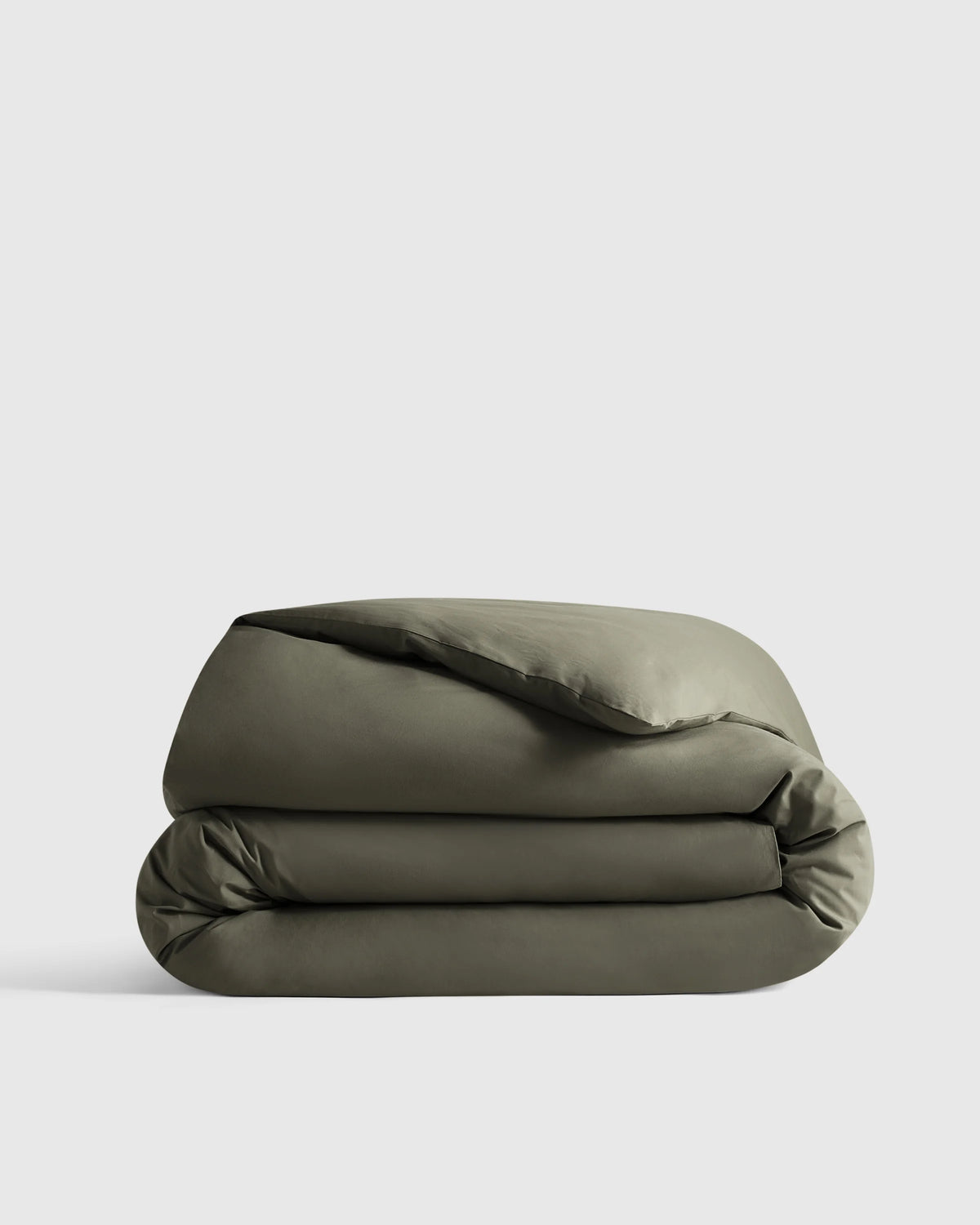 Organic Crisp Percale Duvet Cover - Twin / Ivory