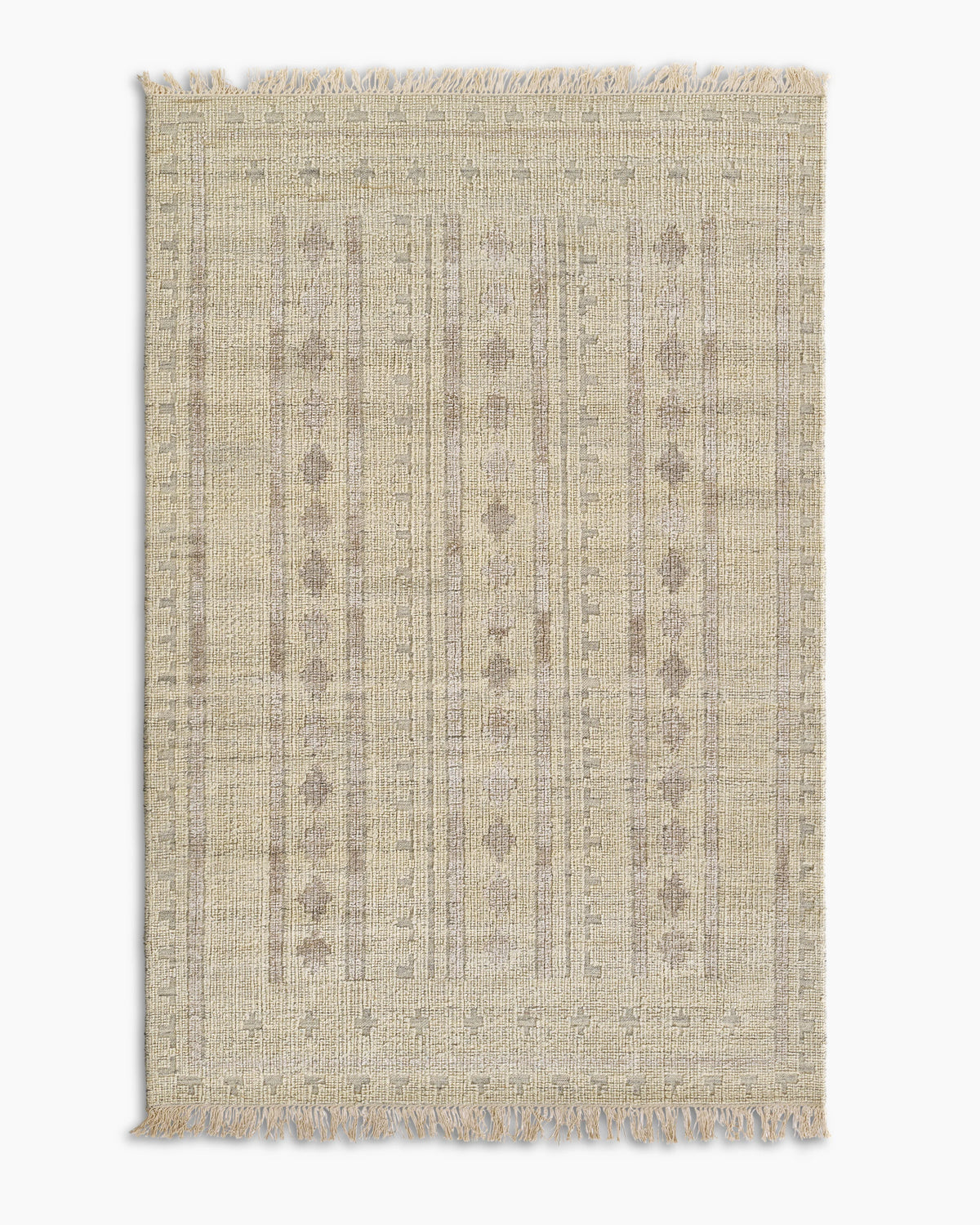 Lima Handwoven Wool Rug - 3'6" x 5'6" / Ivory