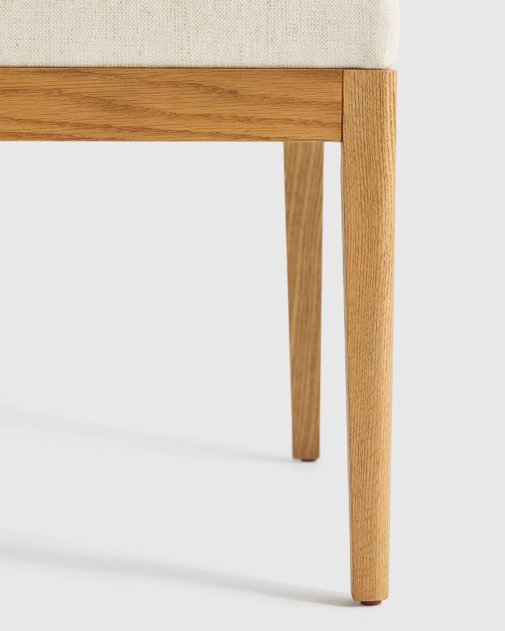Performance Fabric Dining Chair with Solid Oak Legs (Set of 2) - One Size / Snow/Natural