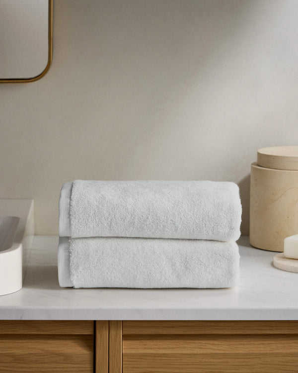 Plush Organic Turkish Cotton Bath Bundle (4 pieces) - One Size / White