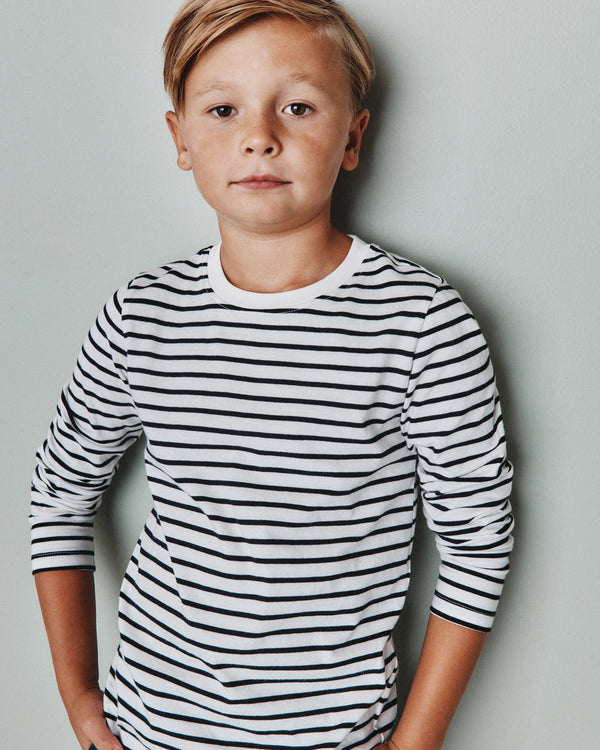 100% Organic Cotton Jersey Long Sleeve Tee - 6 / Dino Sketch