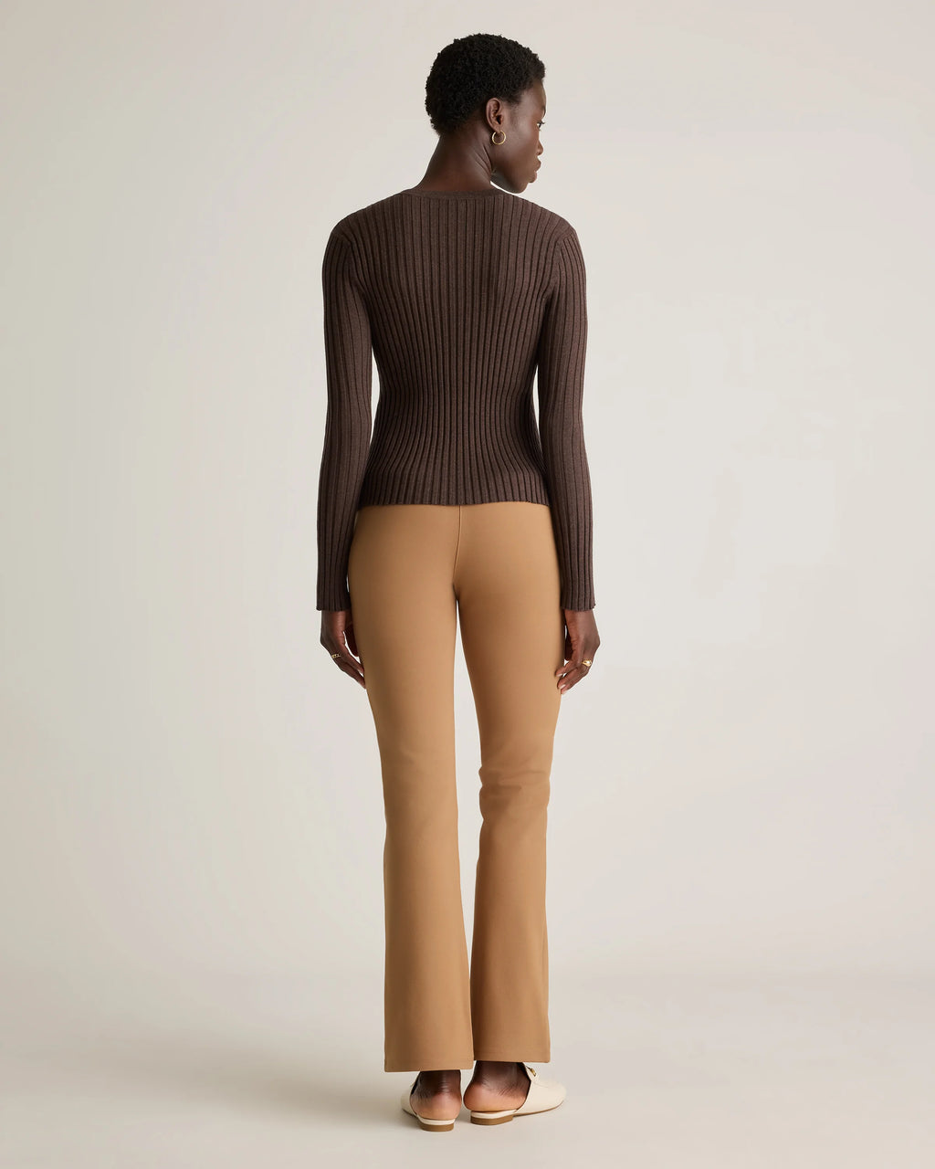 Ultra-Stretch Ponte Bootcut Pants - XS / Black