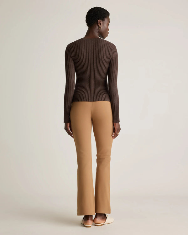 Ultra-Stretch Ponte Bootcut Pants - XS / Roasted Pecan