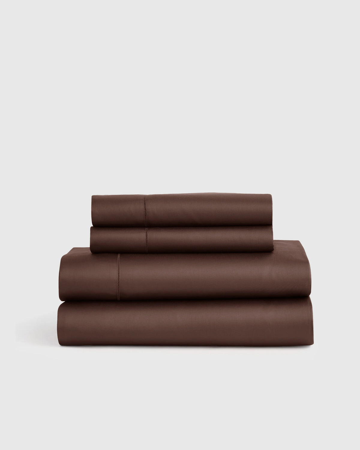 Signature Giza Cotton Sateen Sheet Set - Twin / Espresso Main image