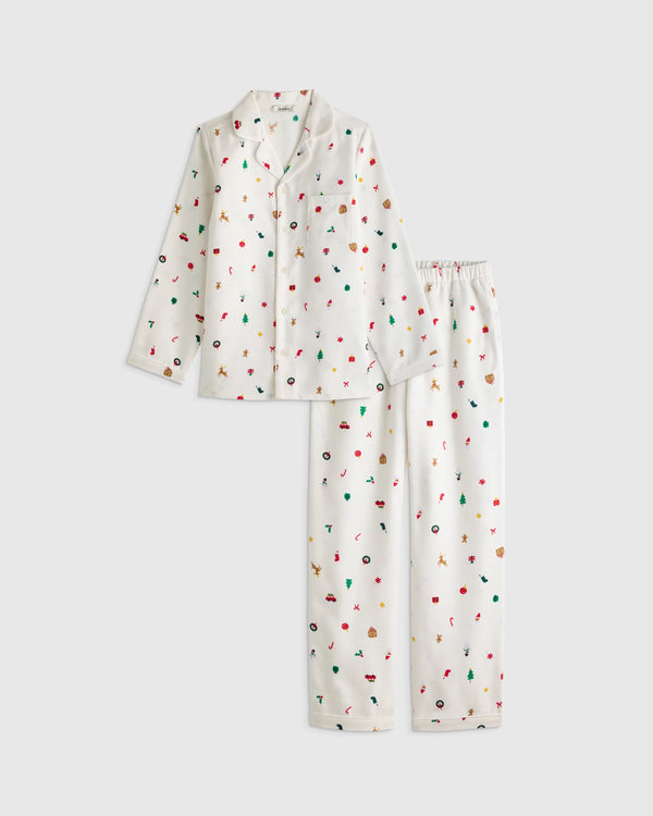 Holiday Flannel Pajama Set - 2T / Multi Holiday