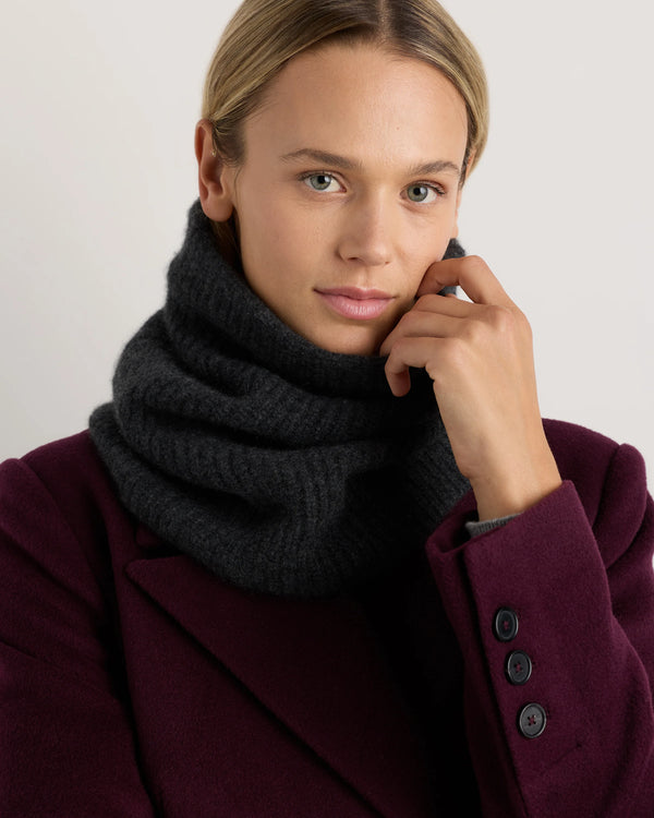 Mongolian Cashmere Snood - One Size / Ivory