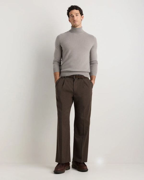 Mongolian Cashmere Turtleneck Sweater - S / Black