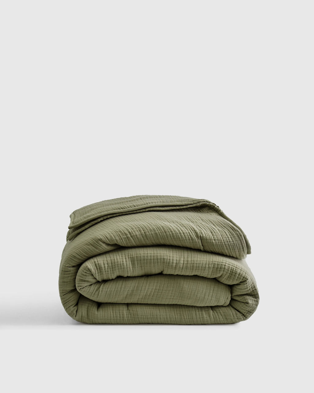 Organic Cotton Gauze Dream Quilt - Twin / Dried Sage