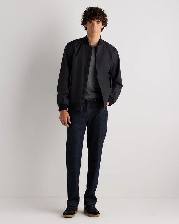 Water-Resistant Flex Bomber Jacket - S / Black