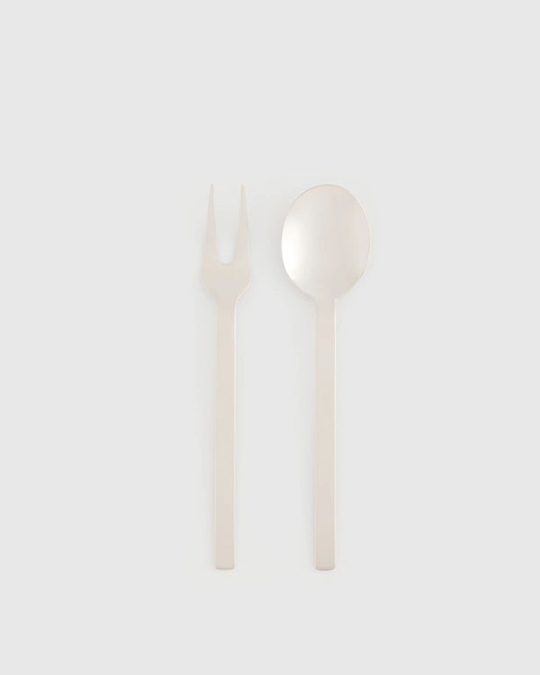 Stile 2-Pc Serving Utensil Set by Mepra - One Size / Polished Stainless Steel