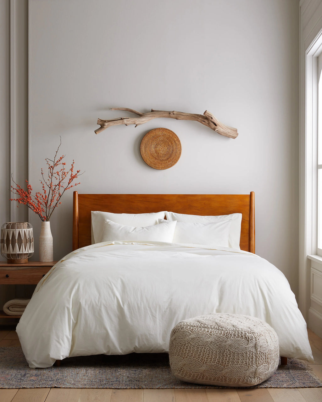 Organic Brushed Cotton Duvet Cover - Twin / Toffee