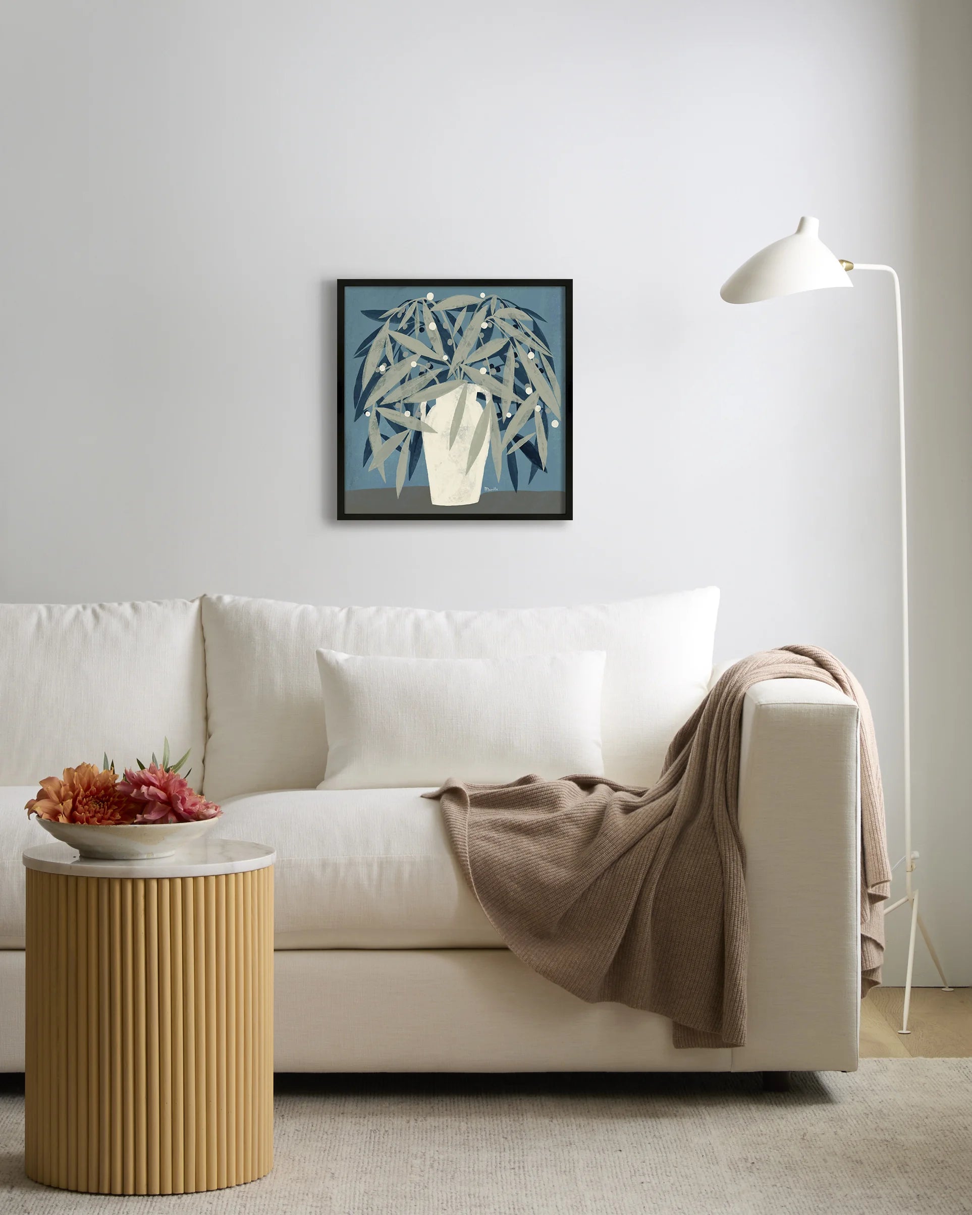 Blue Plant by Marco Marella - 21.25"x21.25" / Black Secondary image