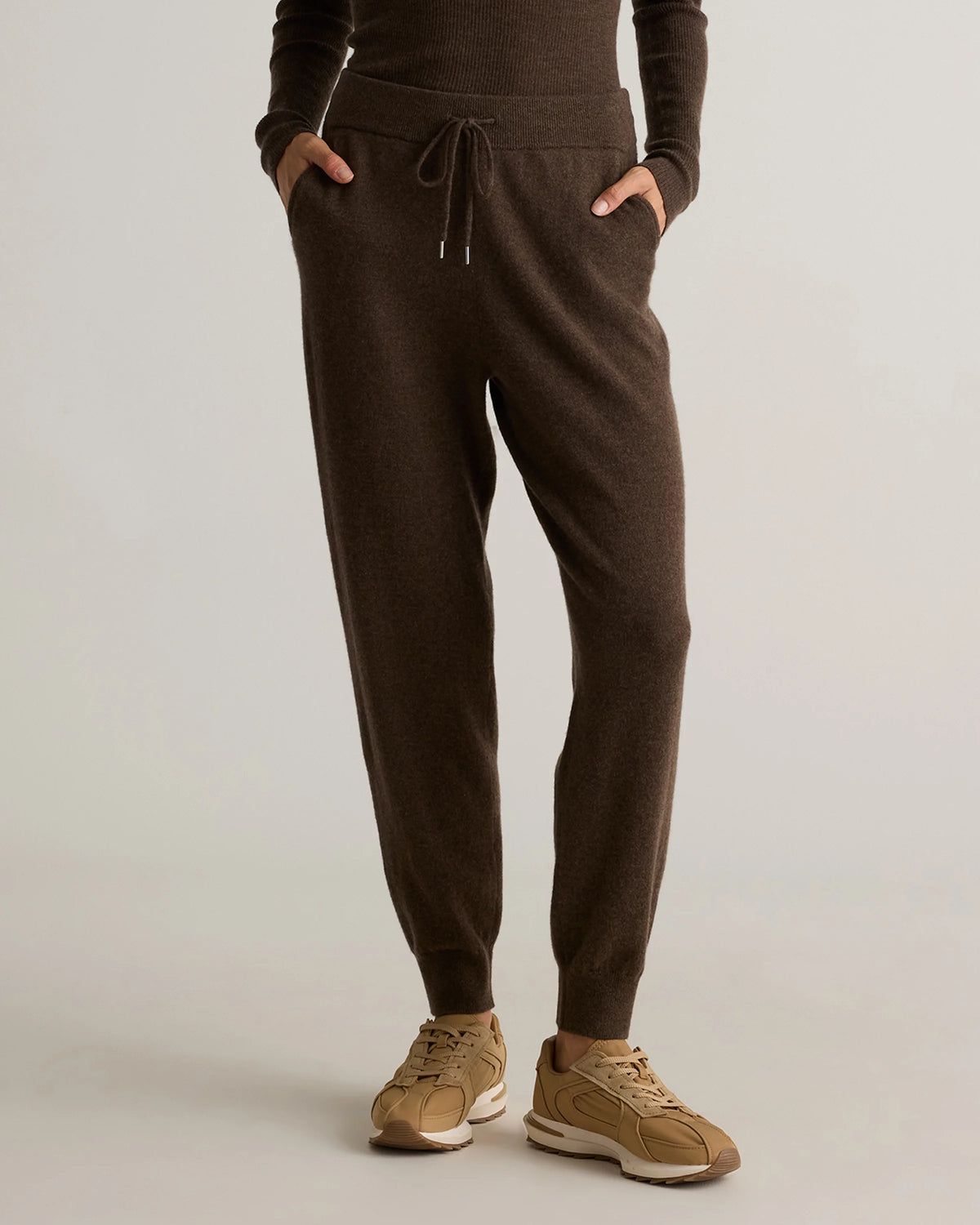 Mongolian Cashmere Sweatpants - XS / Brown Main image