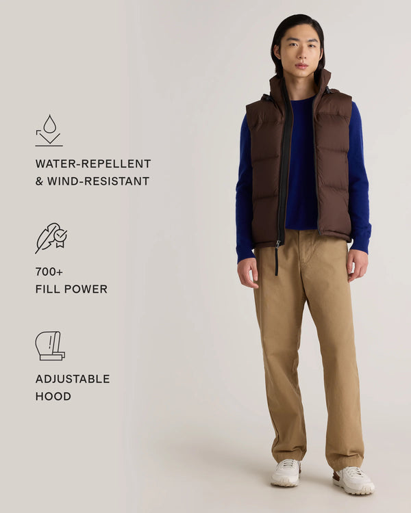 Responsible Down Puffer Vest - S / Carbon Grey