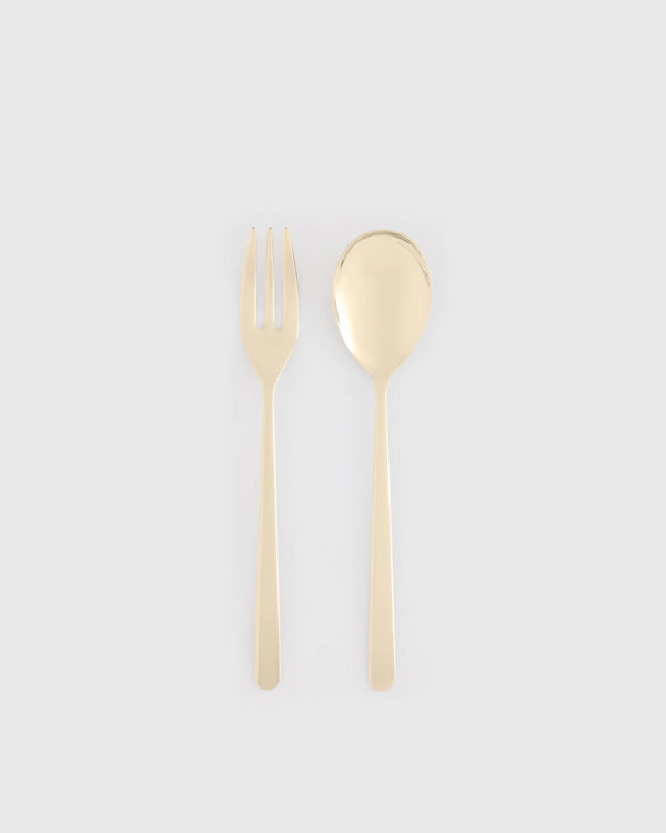 Linea 2-Pc Serving Utensil Set by Mepra - One Size / Polished Stainless Steel