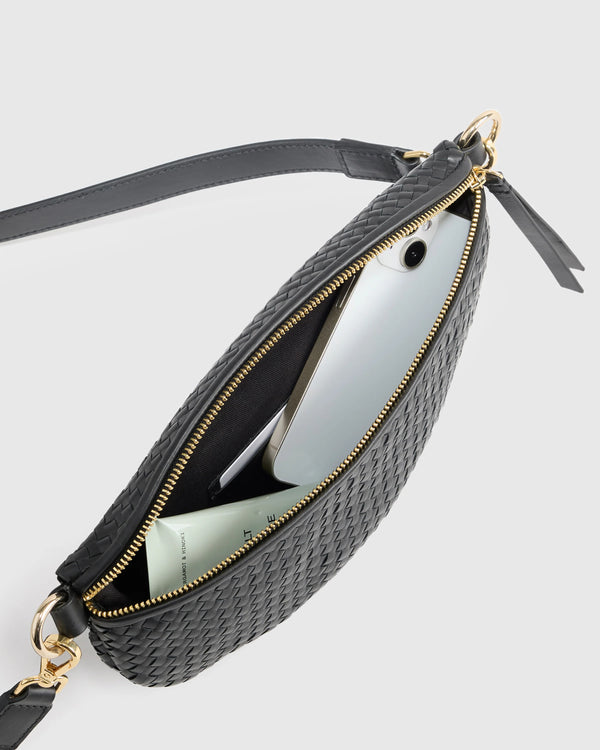 Sloane Handwoven Sling Bag - One Size / Taupe