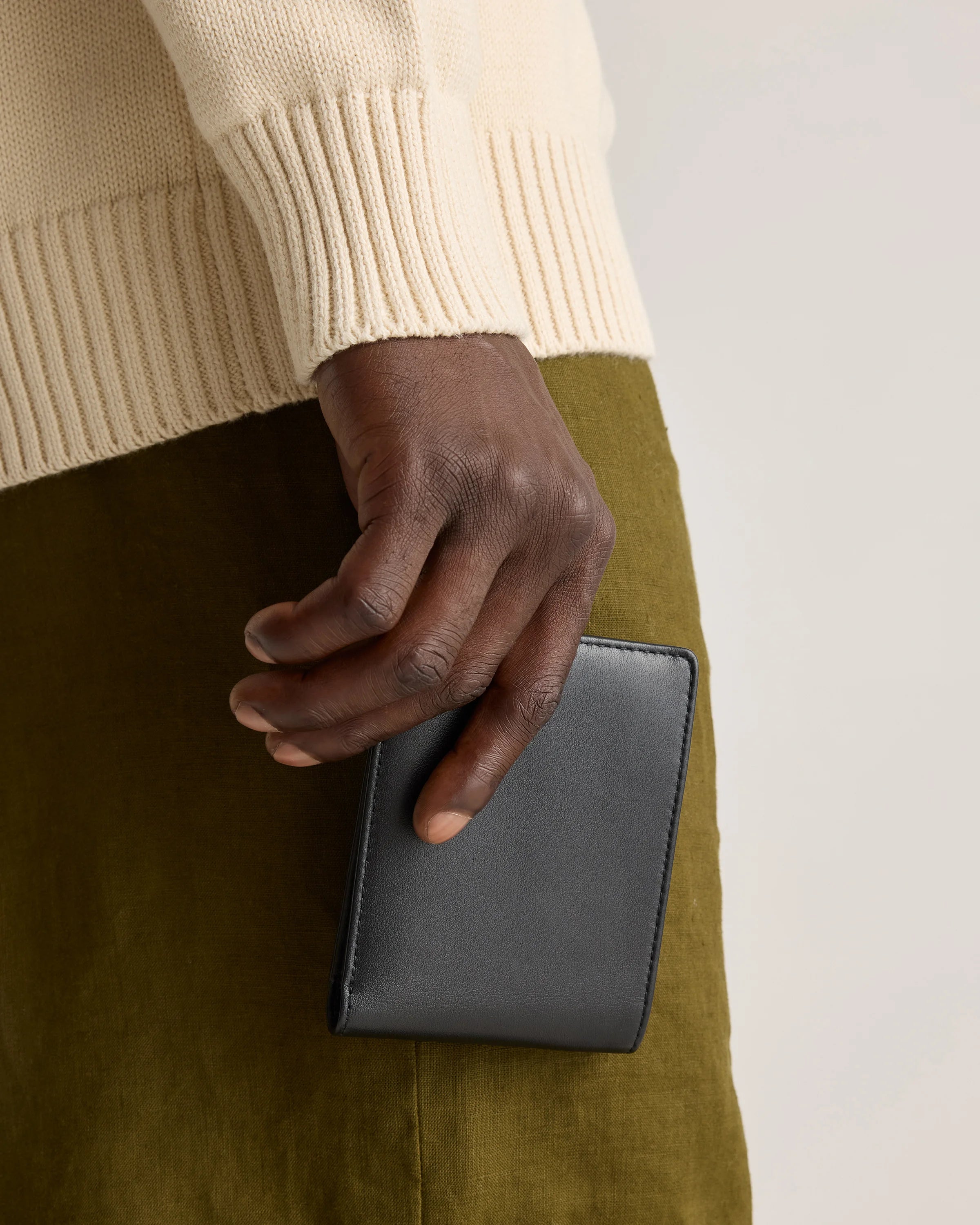 Italian Leather Bifold Wallet - One Size / Black Secondary image