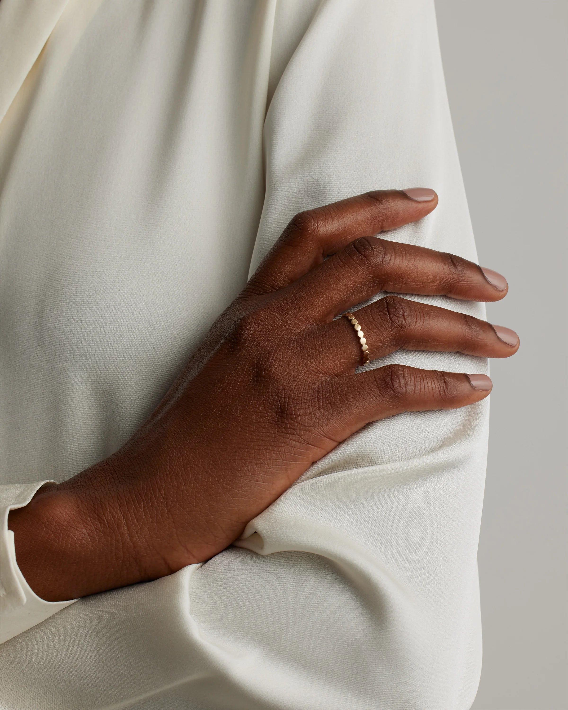 14K Gold Circle Eternity Band - 4 / Yellow Gold Secondary image