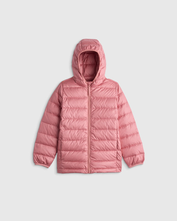 Lightweight Down Hooded Puffer Jacket - 2T / Tidepool