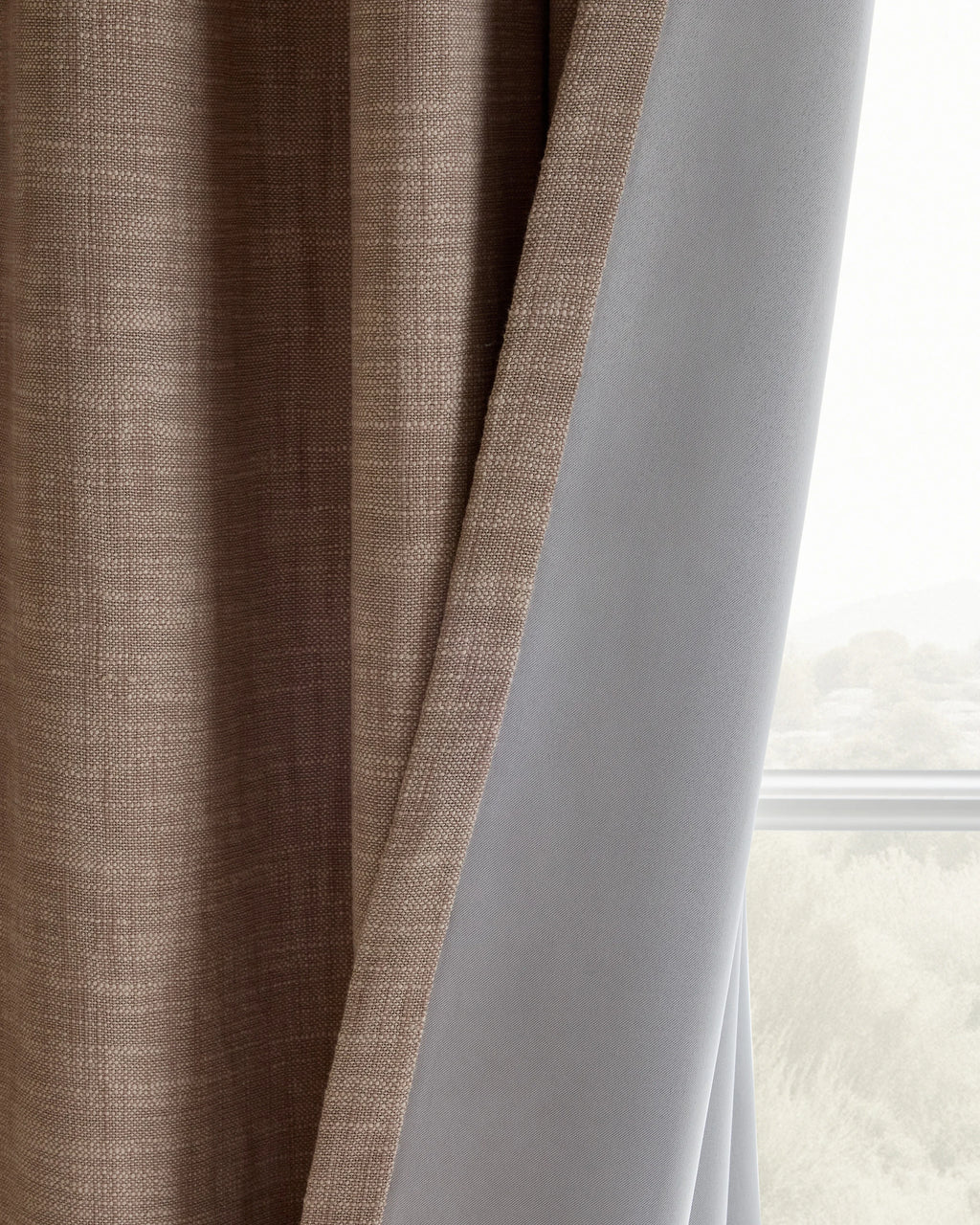 Textured Cotton Room Darkening Curtain - 48x84 / Ivory