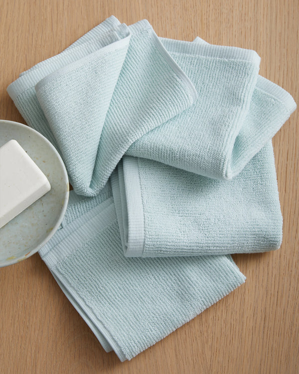 Turkish Ribbed Quick Dry Bath Towel Bundle - One Size / White