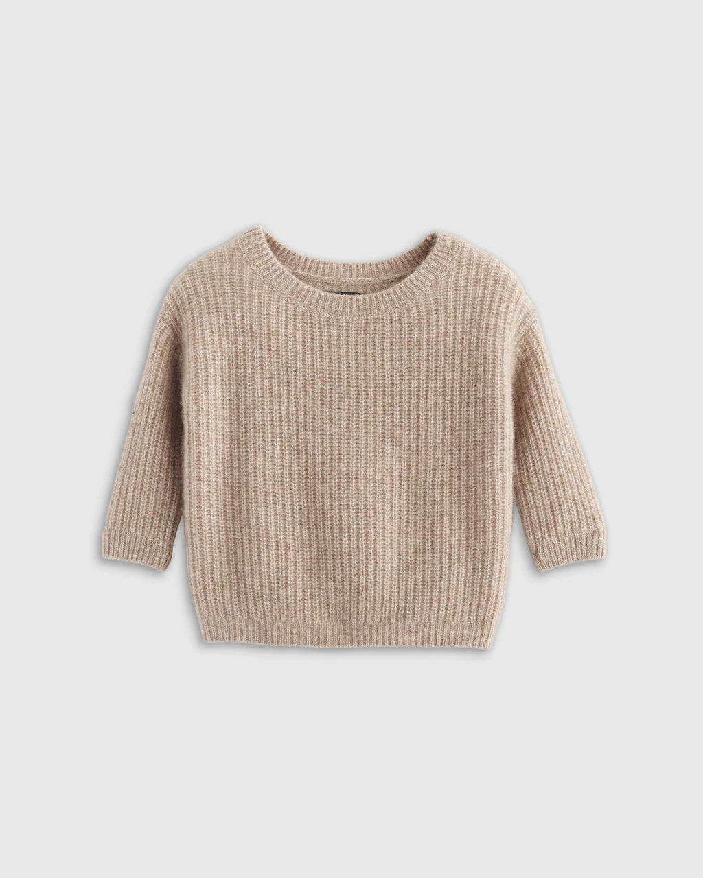 Washable Cashmere Fisherman Tunic Sweater - 2T / Ivory