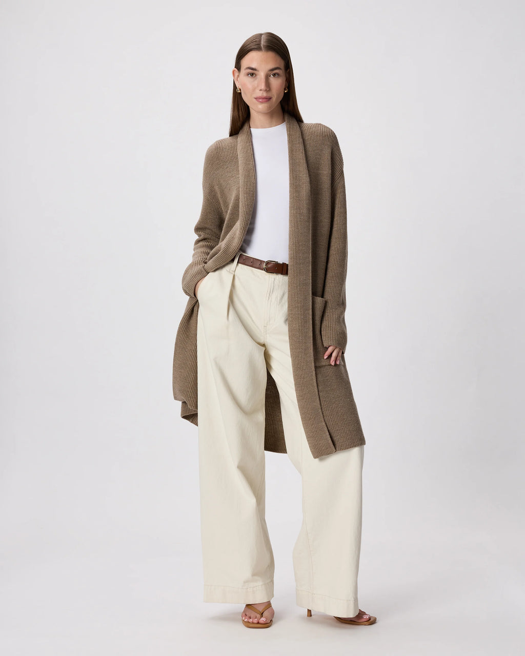 Australian Merino Wool Duster Cardigan - XS / Malted Toffee