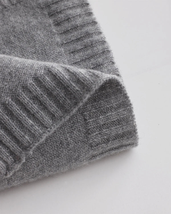 Mongolian Cashmere Luxe Knit Baby Blanket - One Size / True Navy