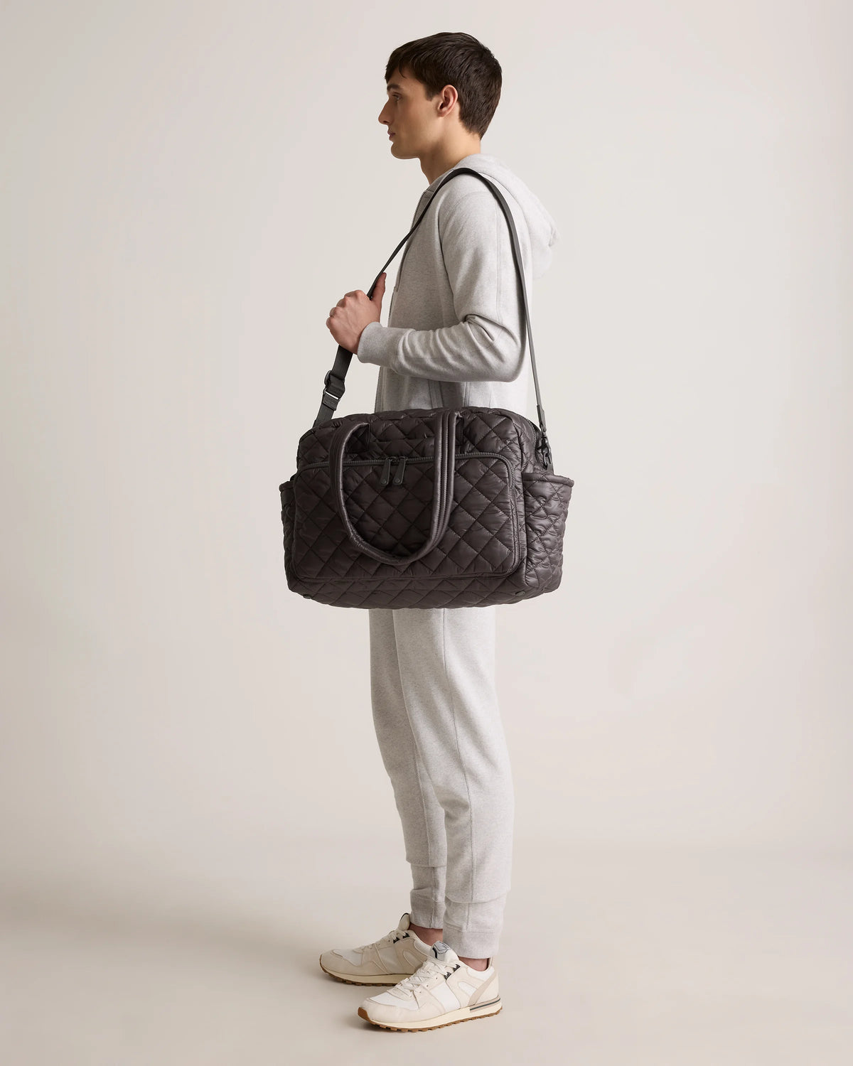 Transit Quilted Duffle Bag - One Size / Taupe Brown