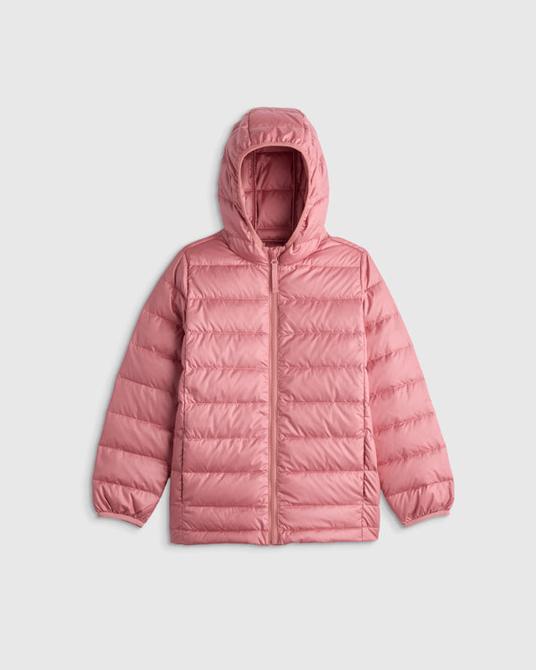 Lightweight Down Hooded Puffer Jacket - 6 / Blue Moon