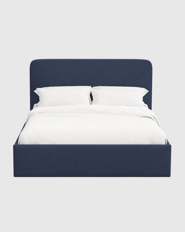 100% Linen Curved Bed - Full / Canvas