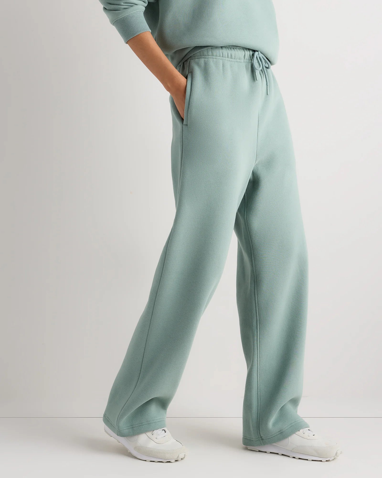 Everyday Fleece Straight Leg Sweatpants - XS / Coastal Sage Secondary image
