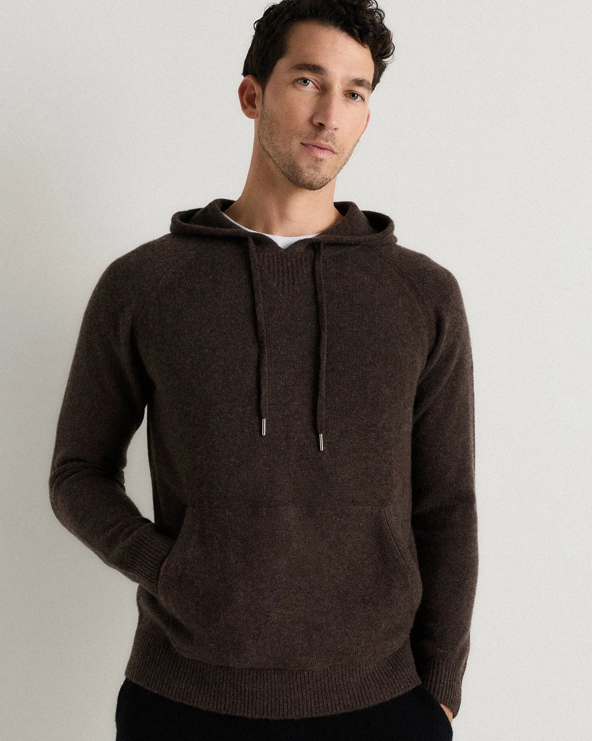 Mongolian Cashmere Pullover Hoodie - XS / Sea Spray Green