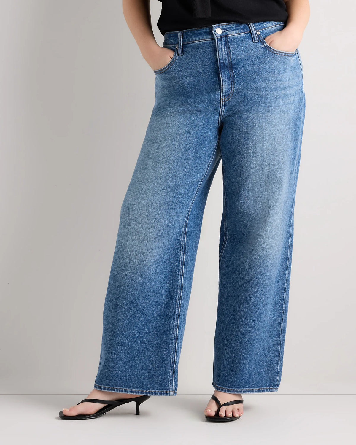 Bella Stretch Relaxed Straight Jeans - 33 / Atlantic Blue Main image