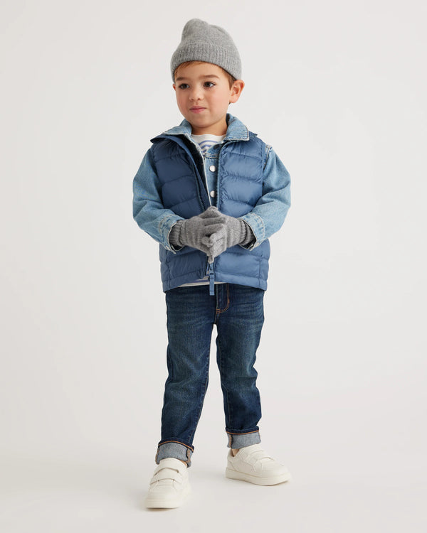 Washable Cashmere Gloves - 2T-3T / Heather Grey