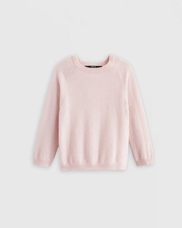 Washable Cashmere Crewneck Sweater - 2T / Forest Floor Green