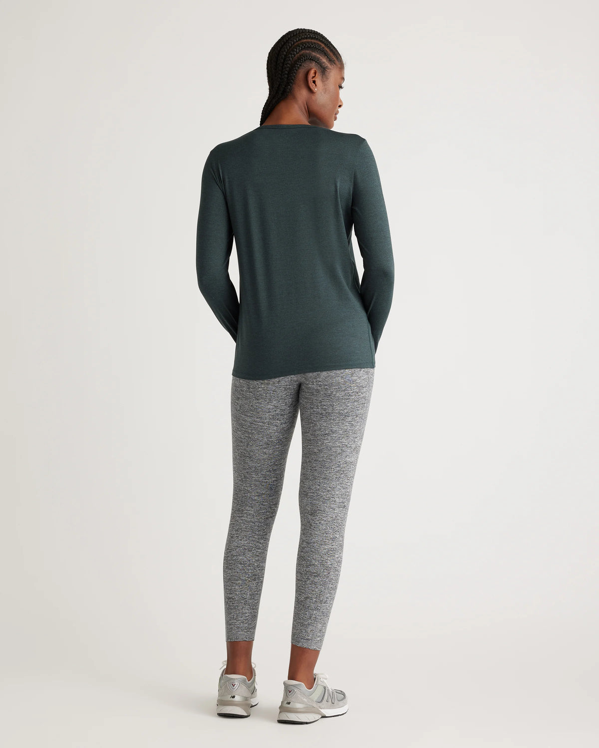 Flowknit Breeze Long Sleeve Top - XS / Heather Deep Navy
