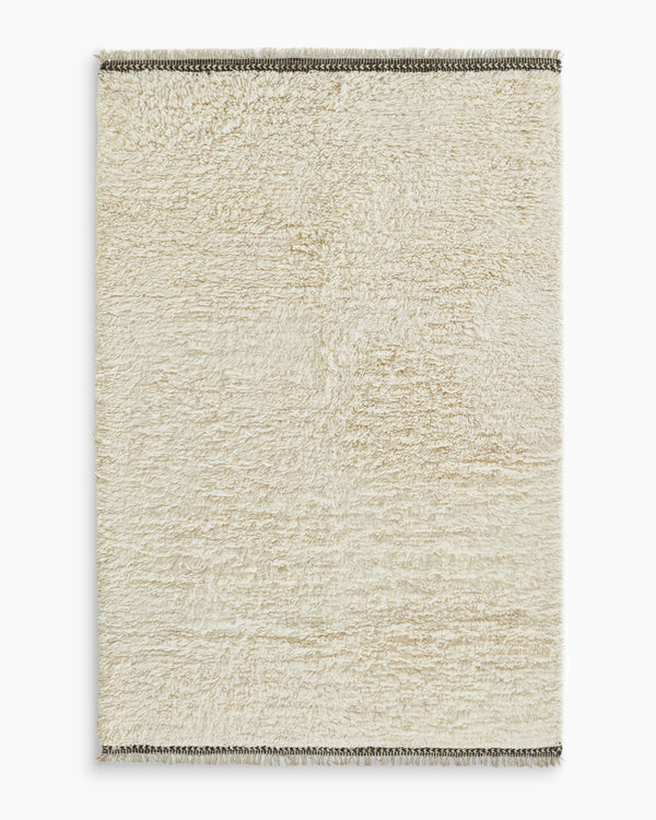 Dover Wool Shag Rug - 5' x 8' / Natural