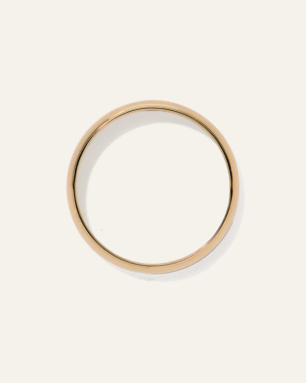 Low Dome Band - 4mm - 6 / Yellow Gold
