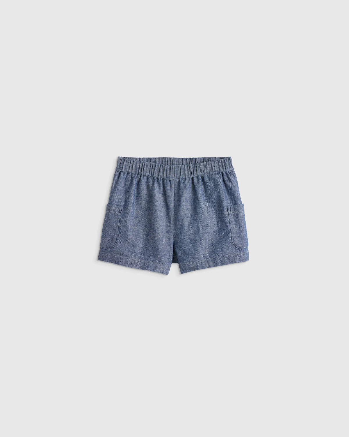 Girls Pull On Chambray Denim Short - 2T / Chambray Main image