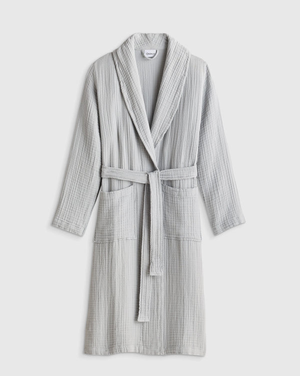 Soft Layered Turkish Cotton Robe - XS / White